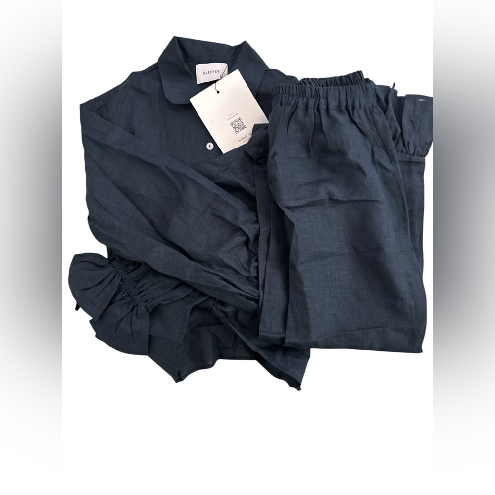 NWT Sleeper Rumba Linen Pajama Set - Picture 4 of 5